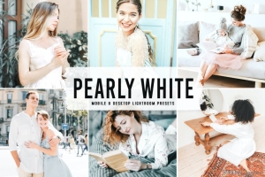 珍珠白人像肤色移动和桌面 Lightroom预设 Pearly White Lightroom Presets