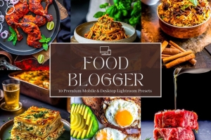 美食博客后期调色Lightroom预设 Food Blogger Lightroom Presets