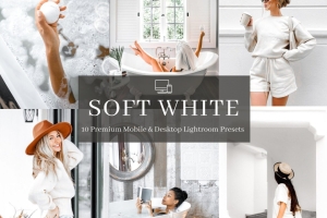 INS风柔和明亮通透人像Lightroom预设Soft White Lightroom Presets