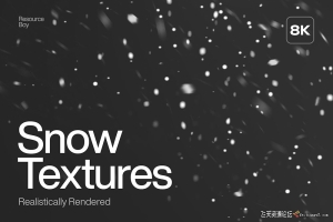 100张8K高清雪花飘雪纹理素材 Snow Textures