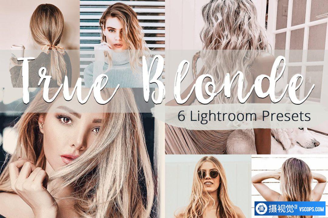 通透明亮金发女郎人像Lightroom预设 True Blonde – Lightroom Presets