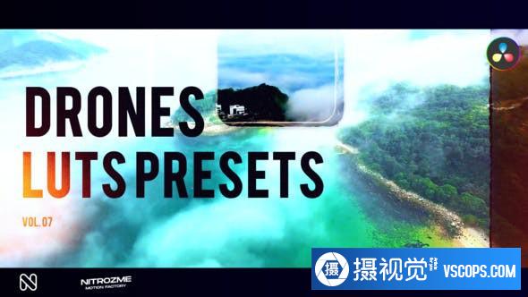 无人机航拍电影视频调色LUT预设第七季 Drones LUT Vol. 07