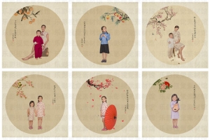 新版儿童工笔画中国画古风童趣系列50款模板