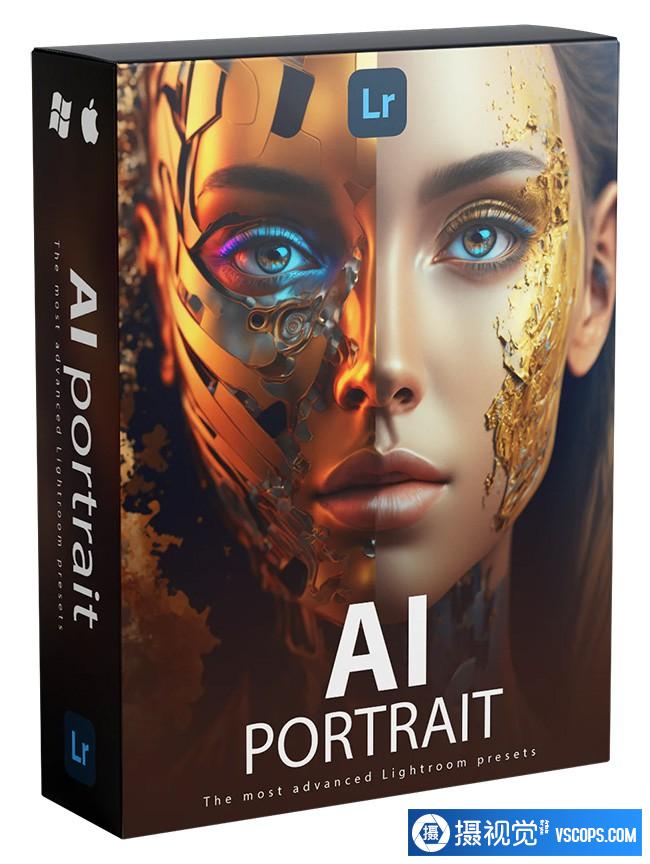 PixSpace-AI人工智能完美人像中文汉化版LR预设AI Portrait LR Presets