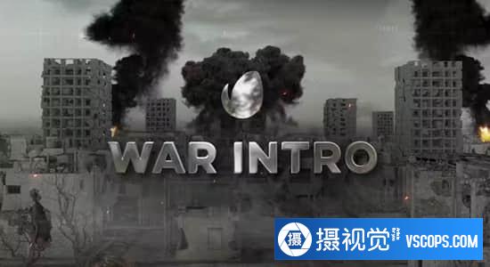 AE模板-三维废墟军事战争轰炸展示介绍 War Intro插图