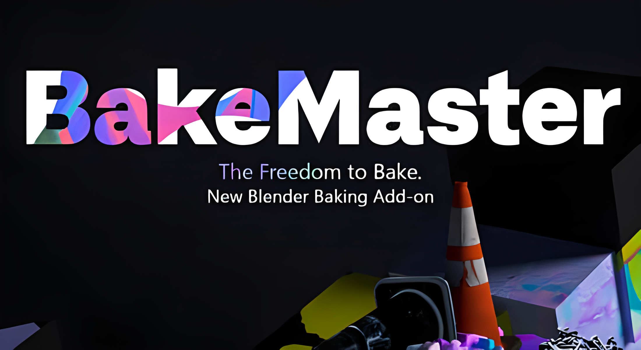 快速烘焙PBR贴图材质Blender插件 Bakemaster Full V2.6.0插图
