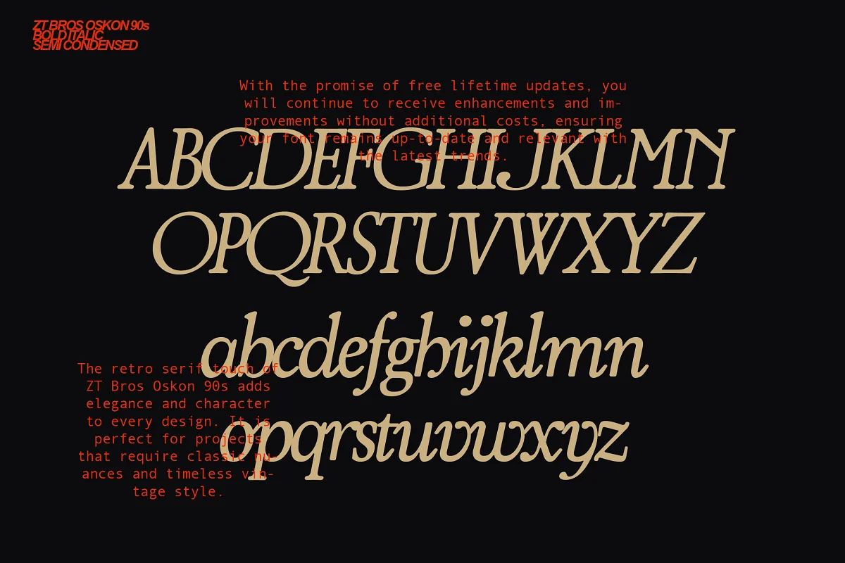 Ztbrososkon90年代 复古字体 - 72 款式排版灵感创意字体设计怀旧复古设计字体魔术平面设计师插图5