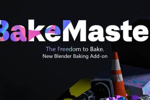快速烘焙PBR贴图材质Blender插件 Bakemaster Full V2.6.0