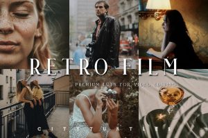 RETRO FILM 用于视频编辑的电影现代 LUT